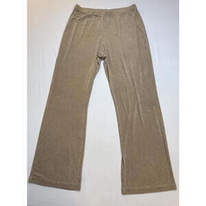 CHICO'S TRAVELERS Size 2 ( US 12) Beige Pants Slinky Elastic Waist Stretchy